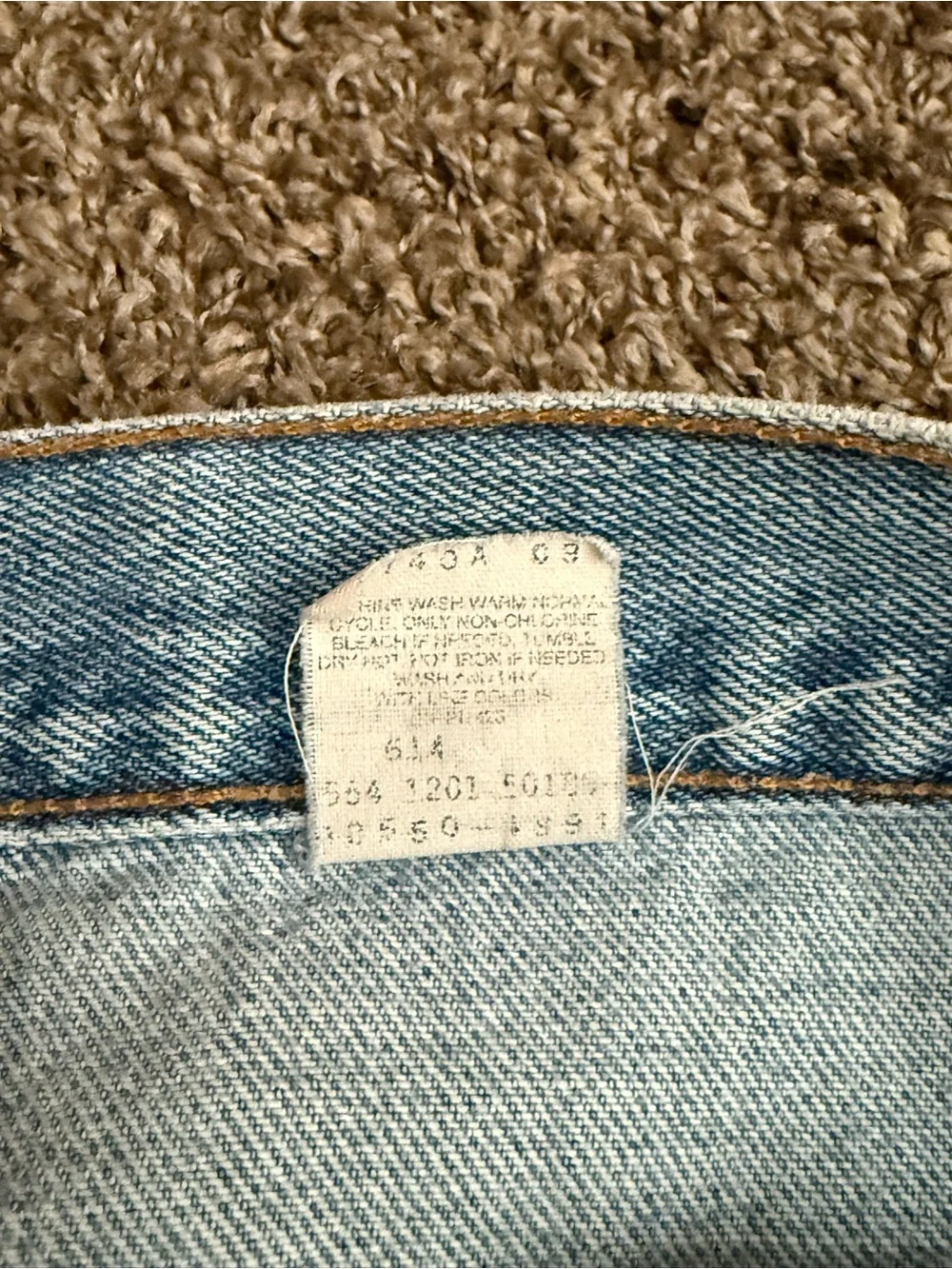 Levi's 550 Relaxed Fit Vintage 90s USA Made Light Wash Jeans Men's Size 34x30